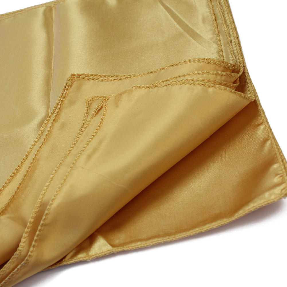 Polyester Gold Square Cloth Napkins For Holiday Party Banquet Wedding Table Napkins Kitchen