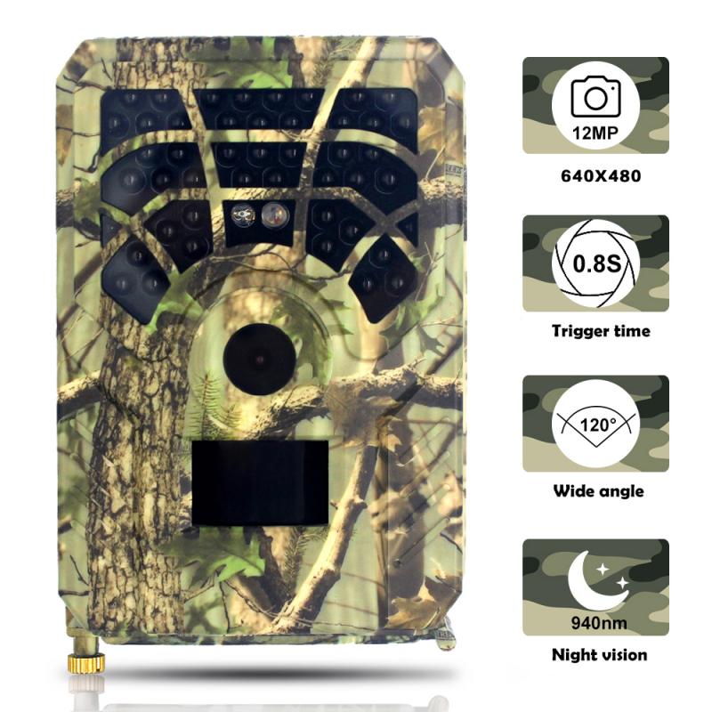 

PR300A Hunting Camera 0.8s Trigger Time 120 Degrees PIR Sensor Wide Angle Infrared Night Vision Scouting Camera For Hunting