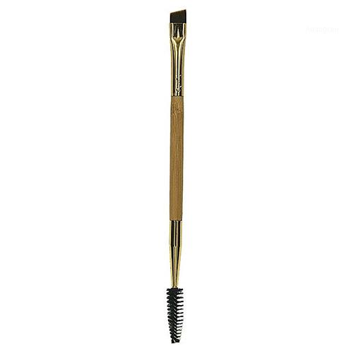 

Wholesale- Hot 1Pc Double Ended Bamboo Handle Eyebrow + Lash Brush Beauty Makeup Comestic Tool1