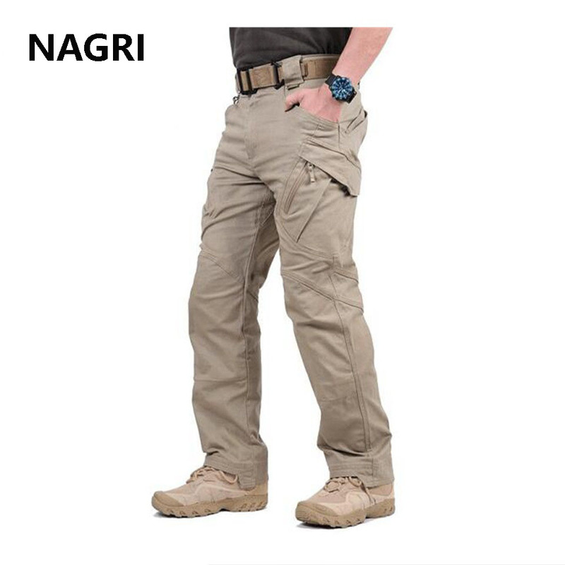 

Tactical Cargo Pants Army Casual Multi-pocket Outwear Pants Men Fashion Flexible Breathable Straight Trousers, As show