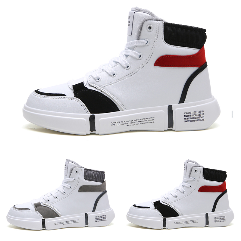 

New arrival Cheap Lace Simple designer type3 soft black white grey warm man boy men boots mens Sneakers Boot trainers outdoor walking shoes, Color#2