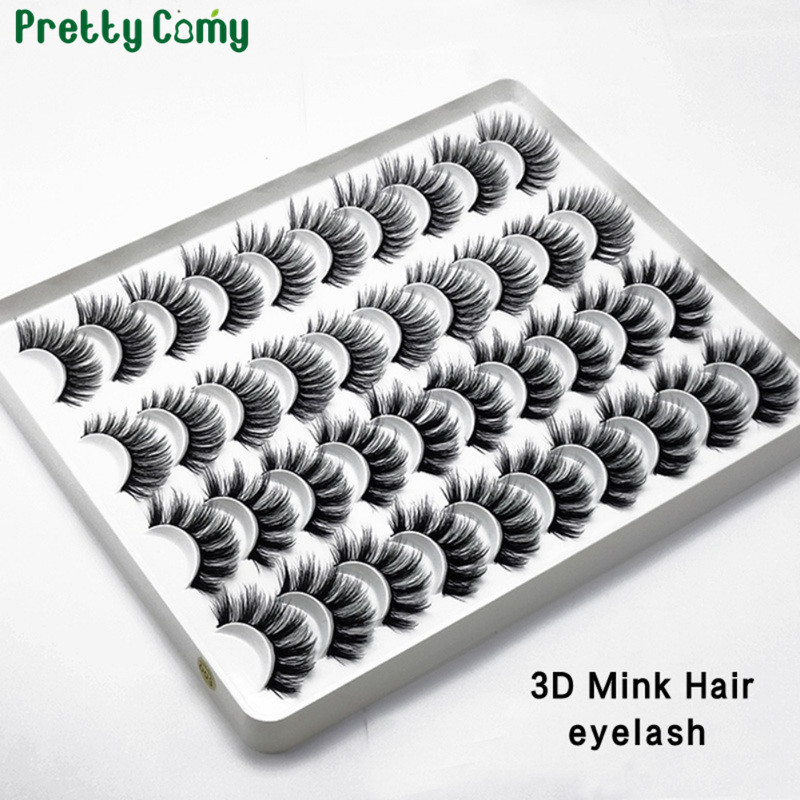 

20 Pairs Natural Curling Strip Lashes Dramatic Fake Eyelashes Volume Eyelashes Extension False