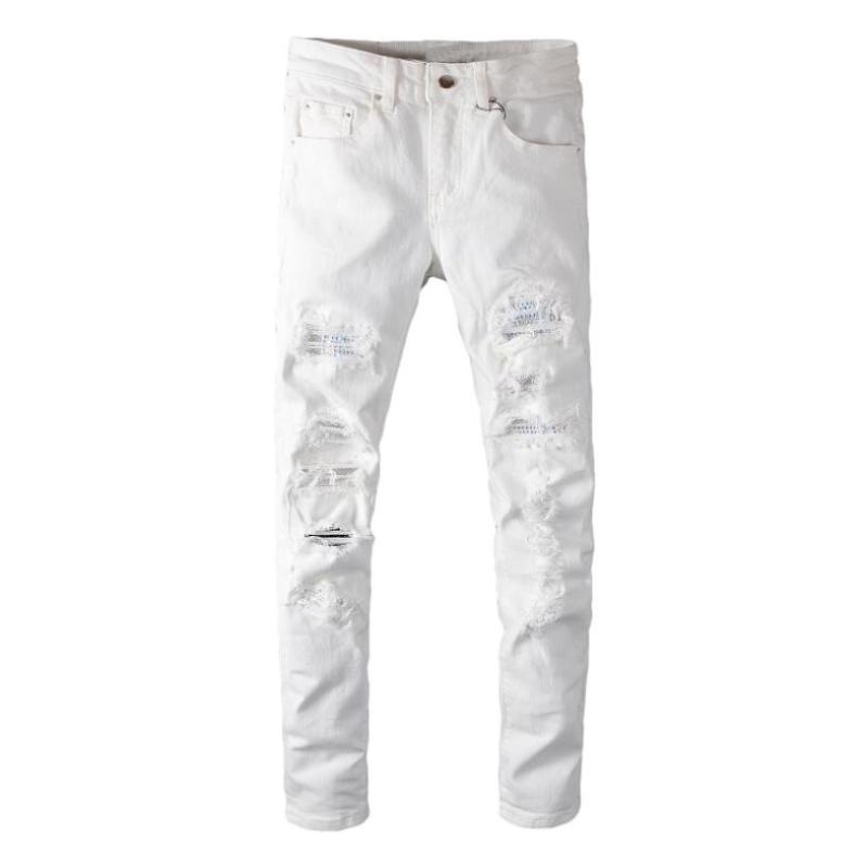 white scratch pant