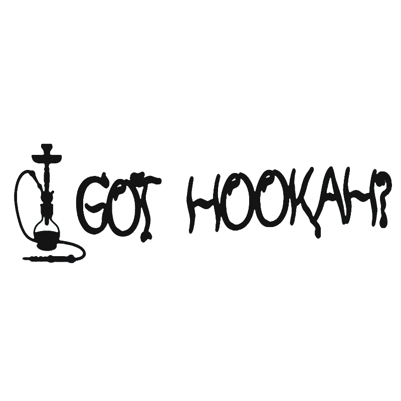 

16*5cm Got Hookah Sticker Smoking Car Sticker Funny Car Window Bumper Novelty JDM Drift Vinyl Decal Sticker, Color