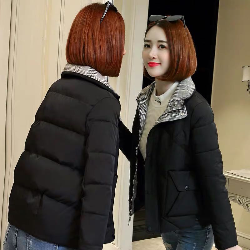 

Autumn Winter Jacket Women Parkas Mujer 2019 Fashion Coat Loose Stand Collar Jacket Women Parka Warm Casual Plus Size Overcoat, Beige