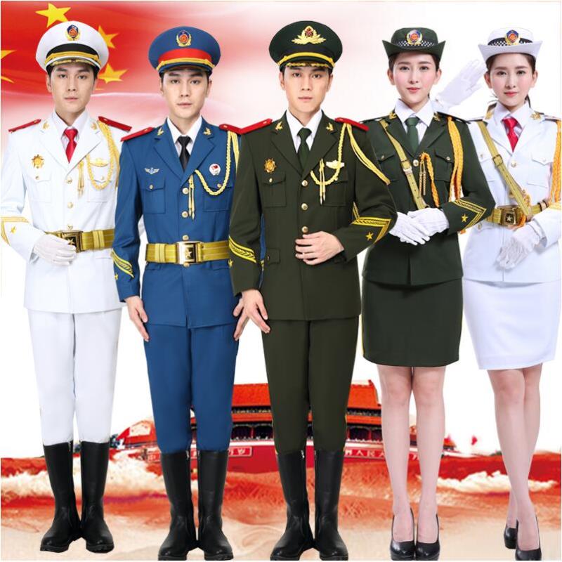 Air Navy Land military Uniform honor Army concierge Standard suits flag guards side team military orchestra performance Clothing-image-550793177