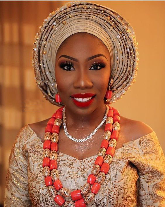 

Elegant Women Coral Costume Bridal Jewelry Set 26 inches Real Coral Beads Necklace Set for African Traditional Wedding CNR164 CJ191203