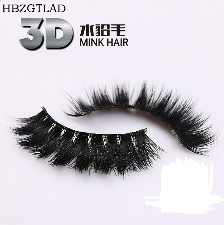 

HBZGTLAD 3D Mink Fake Eyelashes Natural False Eyelashes Hand made Eye Lashes -55
