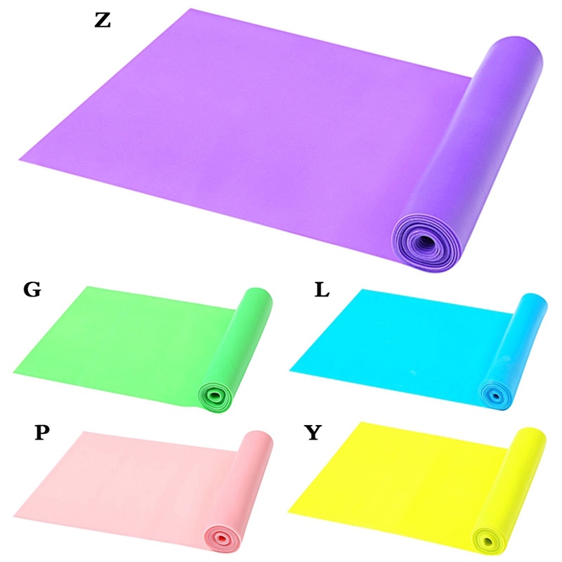 

150cm Yoga Resistance Bands Body Pilates Strength Training Exercise Stretching Rubber Loop Strength Training Fitness Equipment, Yellow