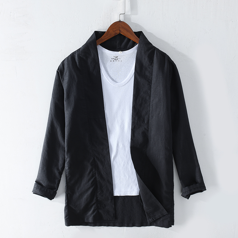 Homme Slim japonais Casual Manteaux Rétro Veste en Velours Côtelé Bouton Chaud Shirts Outwear