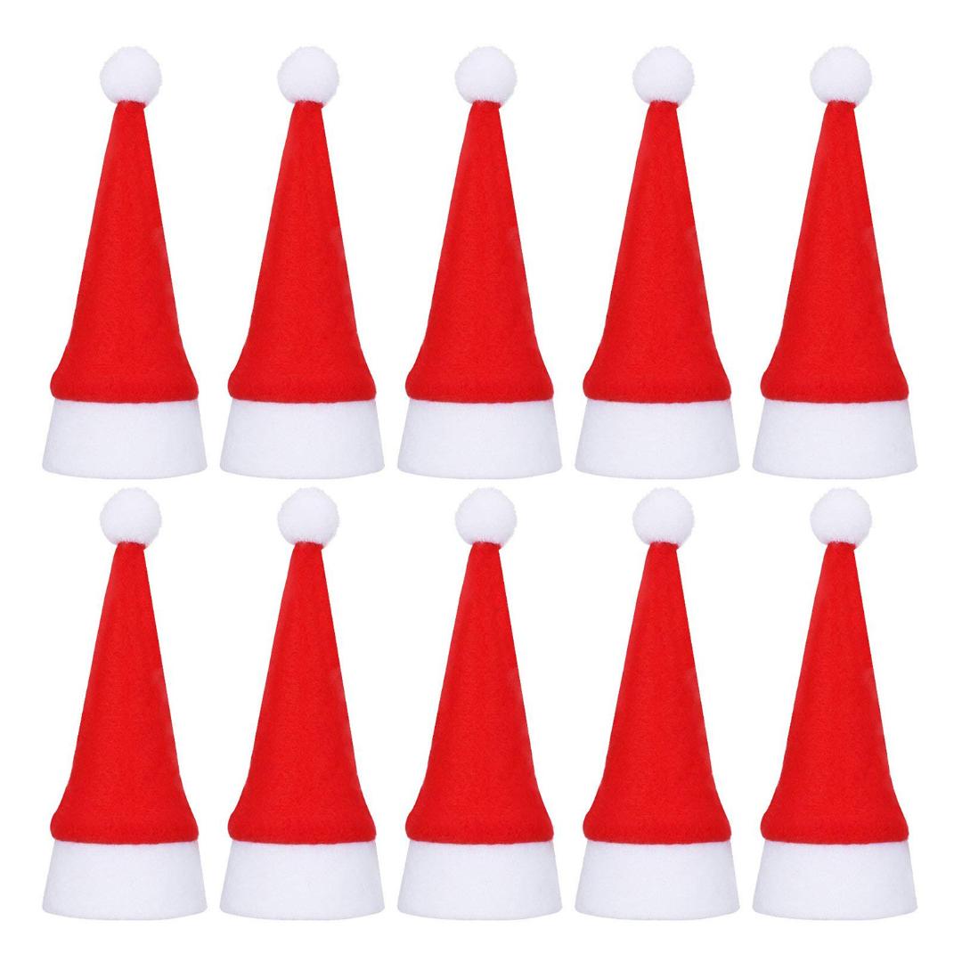 

Hot Sale 20 Pack Mini Santa Christmas Mats for Dining Table Cutlery Holder