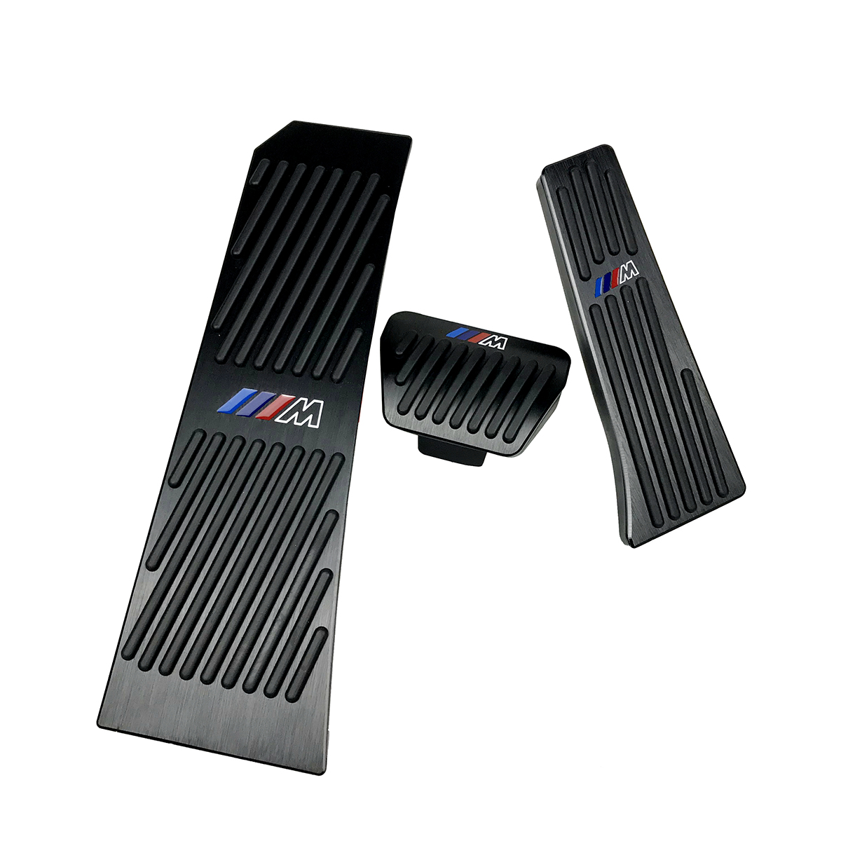 

No Drill Gas Brake Footrest Pedal Plate Pad For BMW New 5 6 7 series GT Touring X3 X4 Z4 Black Aluminum alloy footrest gas brake pedals