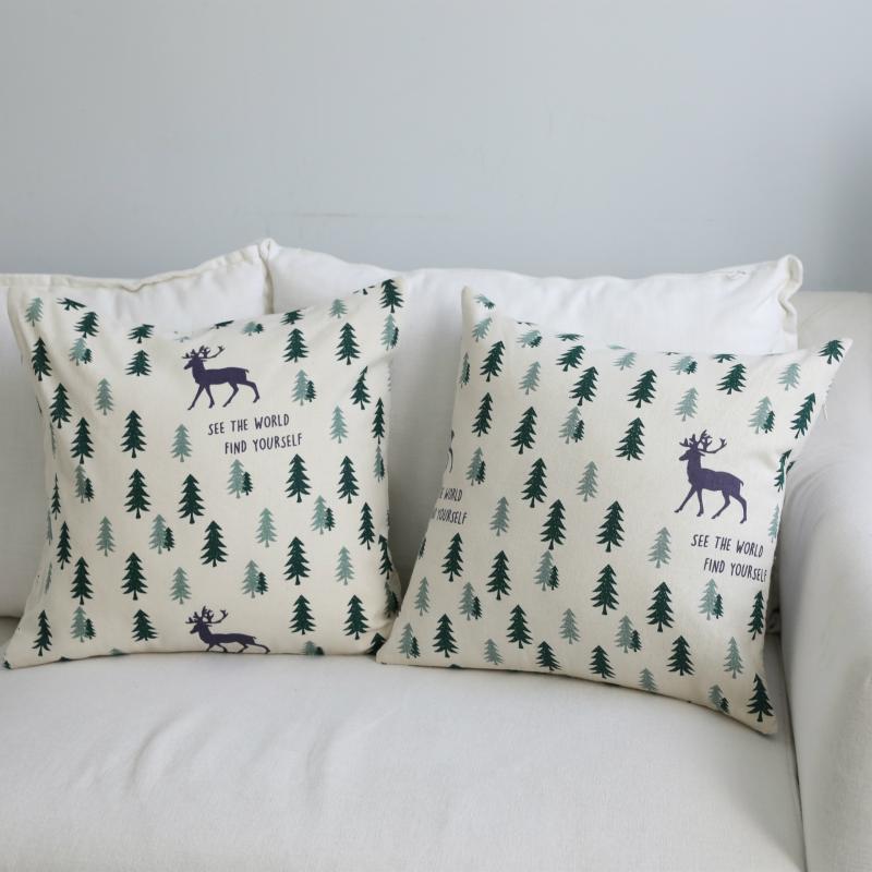 

Nordic simple rectangle sofa pillow waist pillow cotton cushion no core strip chair backrest seat cushion no core, Color 7