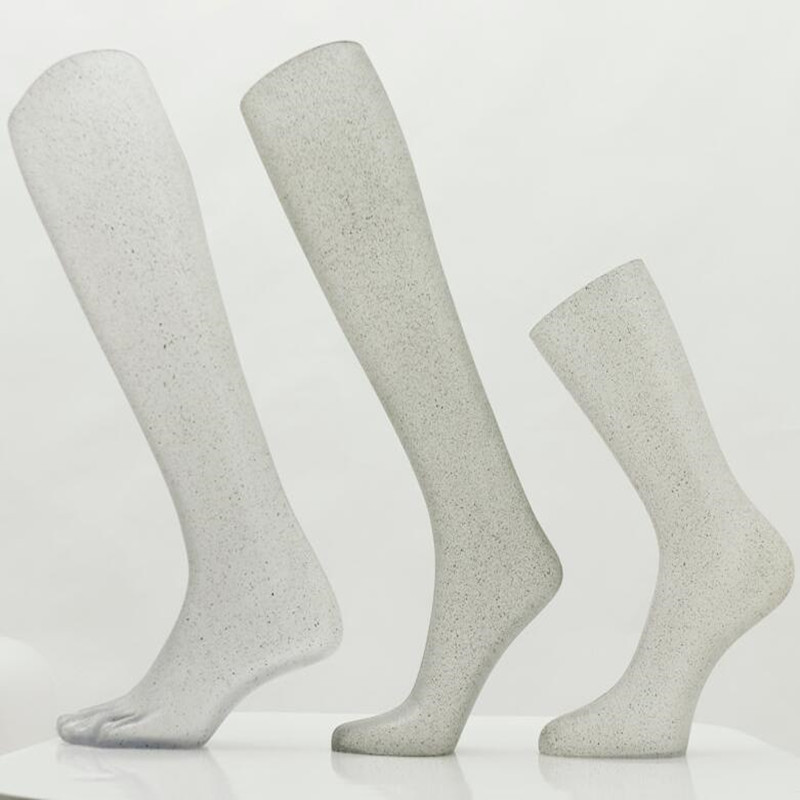 

Frosted female Jewelry Transparent legs pvc mannequin doll foot legs pants male mannequin,stand for shoes socks,Technology doll 1pc D137