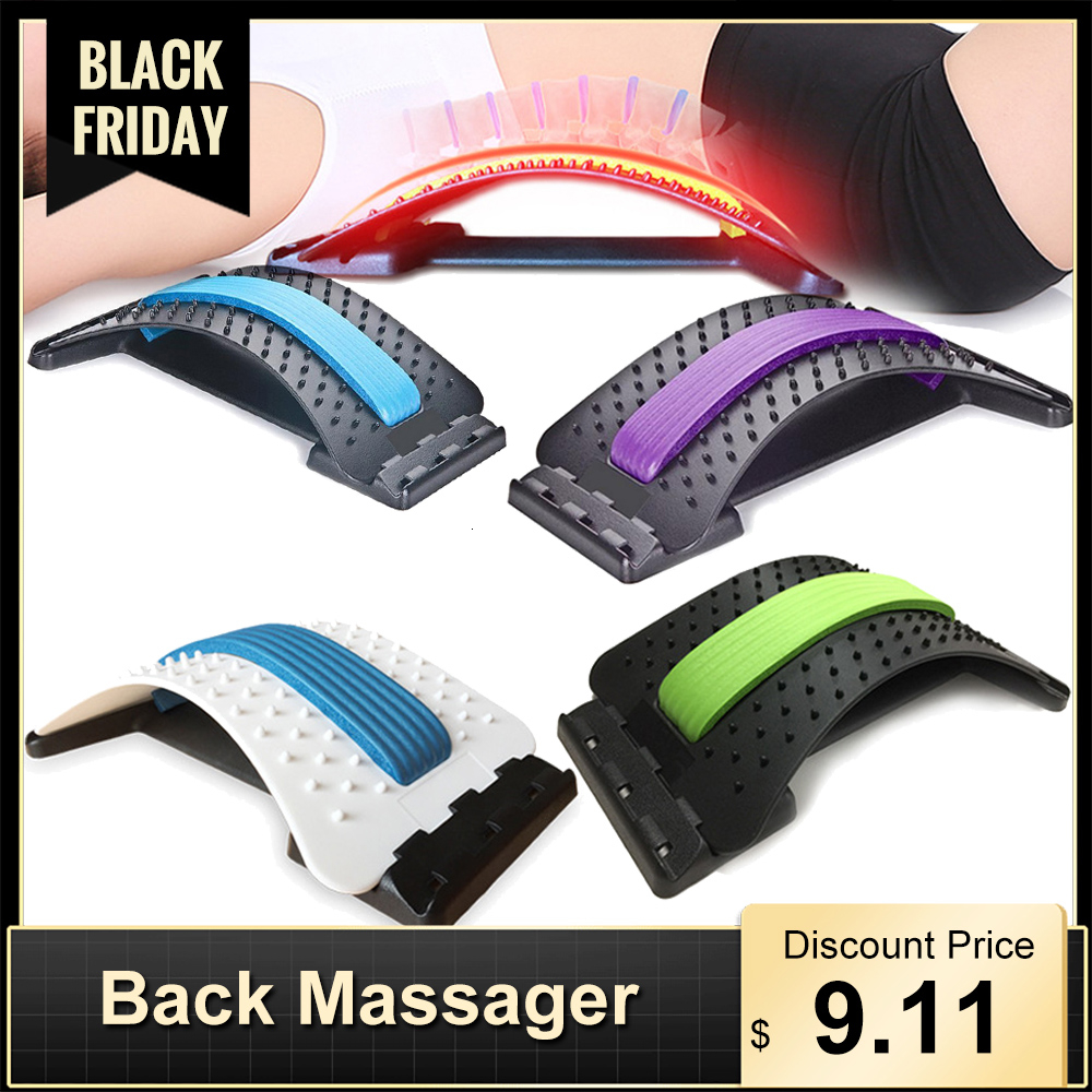 

Stretch Equipment Back Massager Magic Stretcher Fitness Lumbar Support Relaxation Mate Spinal Pain Relieve Chiropractor message LY191203