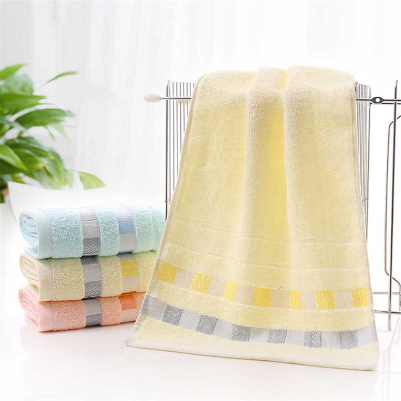 

Cotton Towel Solid Color Large Thick Bath Towel Bathroom Hand Face Shower Towels Home Hotel For Adults, Pink