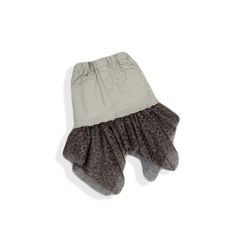 

New 2020 Fashion Jean Asymmetrical Skirts For Girls Baby, Baby Kids Unique Denim Skirt Wholesale 5 pcs/lot, Free Shipping, Beige