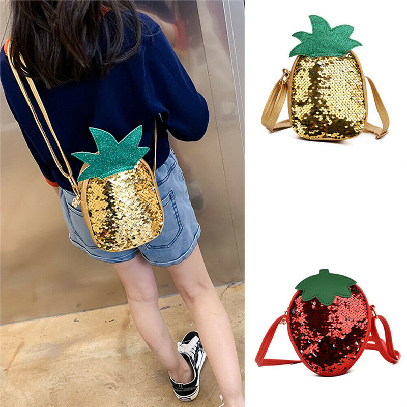 

Cute Girls Women Fruit Shoulder Bag Tote Purse Messenger Crossbody Bags Handbag, Gold