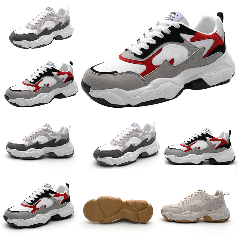 

size 39-44 for fashion women men fashion old dad shoes grey white red black breathable comfortable sport designer sneakers, A3