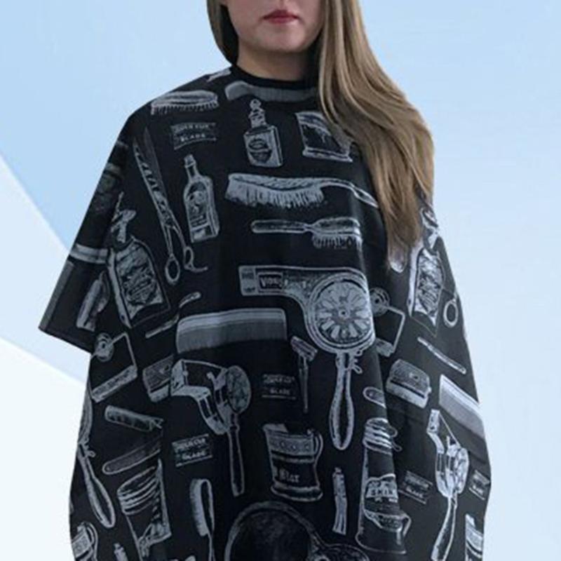 

Salon Barber Hair Cutting Haircut Cape Apron Hairdresser For Hair Cutting Coloring Household Cleaning Home Work Sleeveless Apron