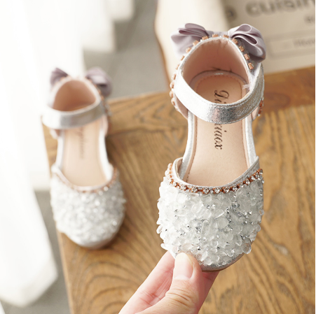 

Girls Sequin Shoes Princess Gold Pink Silver Kids Summer Holiday Shoes Wedding Birthday Party 2020, Black