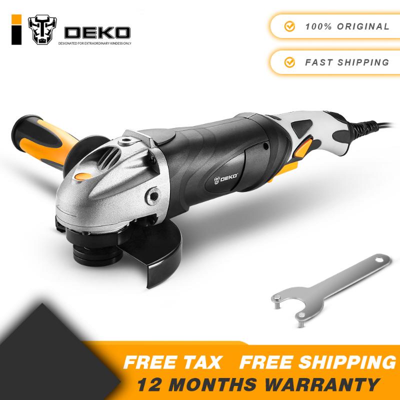 

DEKO 220V 125mm Electric Angle Grinder Machine Angular Power Tool Grinding Cutting Grinding Metal Wood