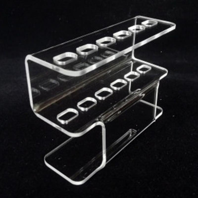 

Eyelash Tweezers Stand Display Rack Home Holder Travel Portable Acrylic Compact 6 Holes Organizer Storage Stabilize Stable