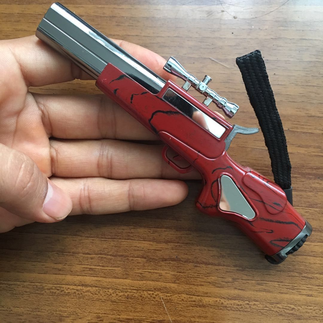 

blue dual scorch flame Gun lighter jet torch Cigarette lighter metal windproof Butane Gas Refillable