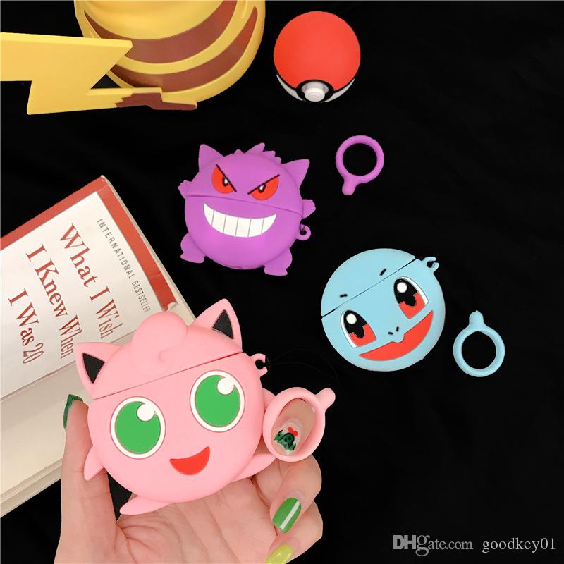 

For Apple Airpods 1/2 3D Silicone Earphone Case For Airpods Case Cute Colour Bear Cartoon Headphone Cover