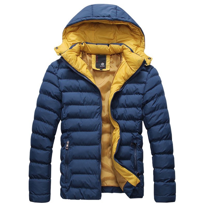 

Autumn And Winter New Style Men's Selling down Feather Cotton-padded Clothes MEN'S Wear Outdoor Casual Fashion, Black