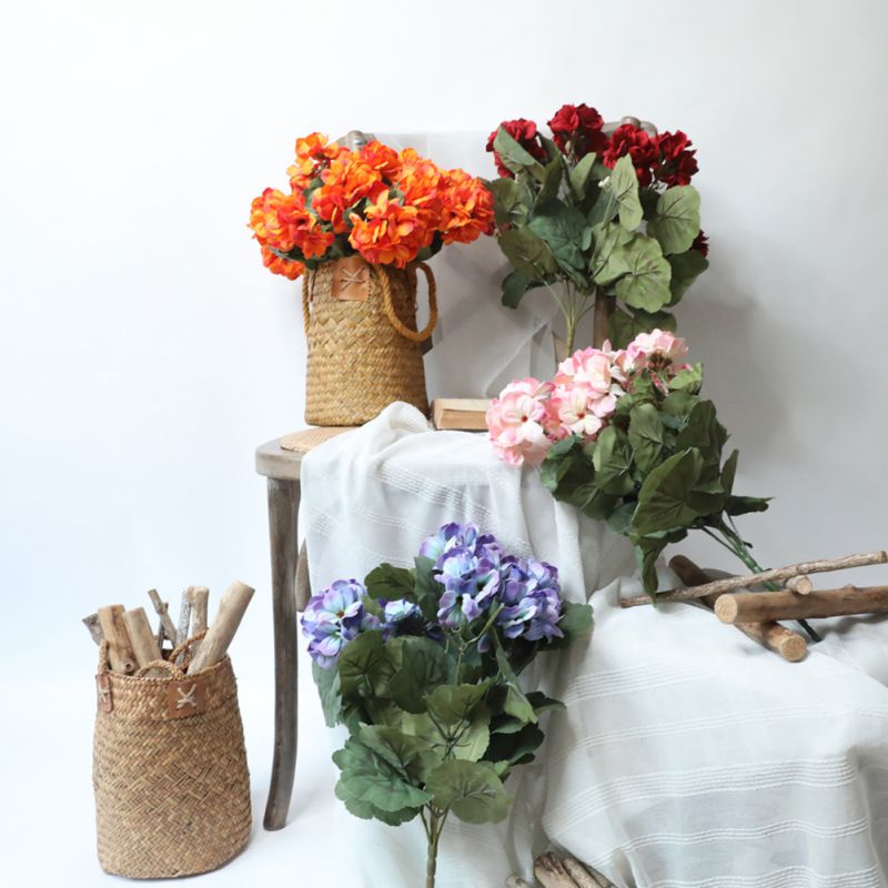 

Begonia DIY Party Decoration Silk Artificial Flowers Small Rose Wedding Fake Flowers Festival Supplies Home Decor Bouquet, Blue