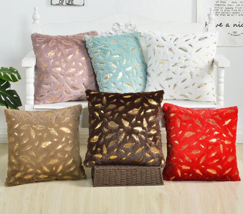 Luxe Fausse Fourrure Imprimé Animal housses de coussin Canapé Lit Insert Couvre