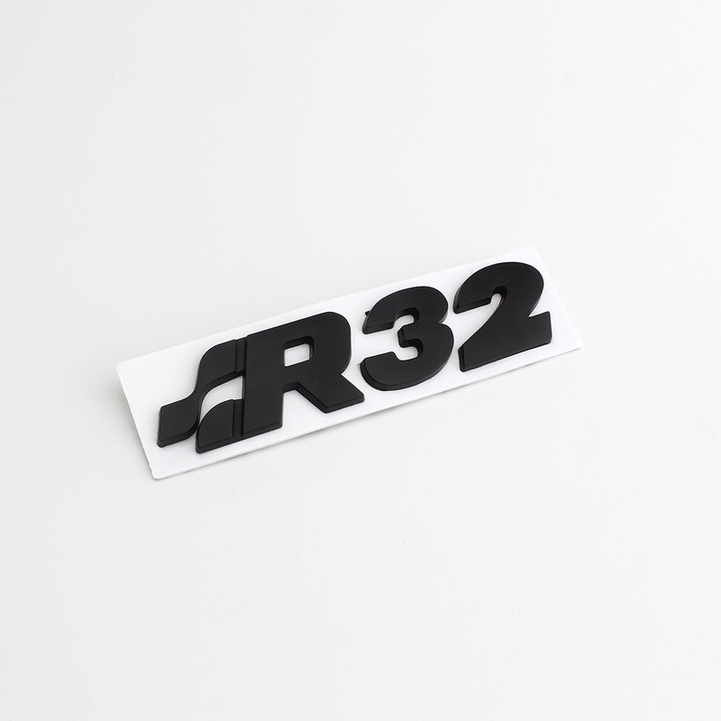 

1X Chrome R32 SR32 Rear Trunk Tailgate Badge Emblem Sticker fit for VW Golf Mk4 R32