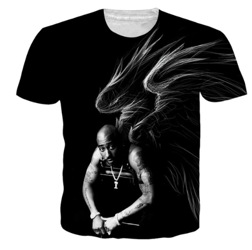 

Newest Popular Singer Rapper Tupac 2pac T Shirt Men Women Unisex Funny 3d Print Summer Short Sleeve O Neck Crewneck Casual Tops A172, Multi