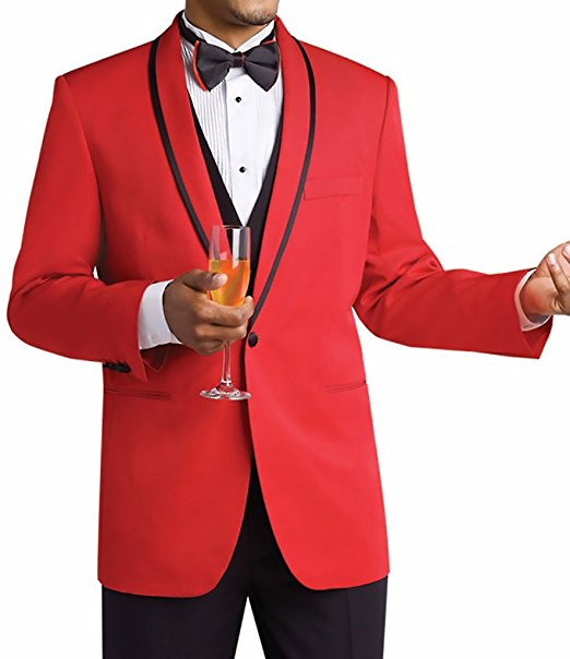 

Fashionable One Button Groomsmen Shawl Lapel Groom Tuxedos Men Suits Wedding/Prom/Dinner Best Man Blazer(Jacket+Pants+Tie+Vest) 677, Same as image