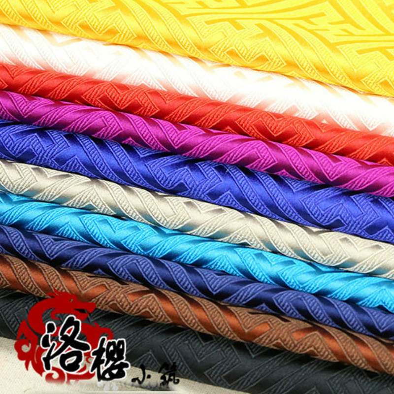 Chinese style Hanfu Cheongsam Costume Hanfu Woven Damask Brocade Fabric Great Wall Antique-image-464194705