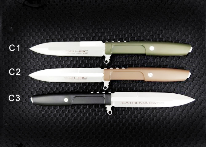 

extrema ratio straight knife D2 Blade G10 Handle 60HRC Fixed Blade hunting camping survival knife Xmas gift knife 1pcs