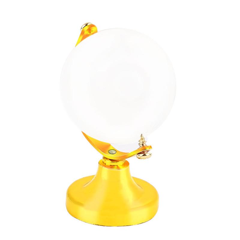 

Glass Sphere Ball Gold Silver Desktop Cute Round Clear Office Beautiful Crystal Drop Shipping