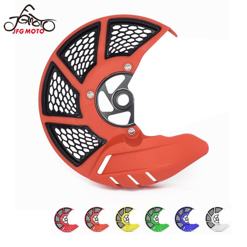 

For SX SXF XC XCF EXC EXCF SMR 125 150 200 250 300 350 400 450 500 525 2004-2010 Front Brake Disc Rotor Guard Protector