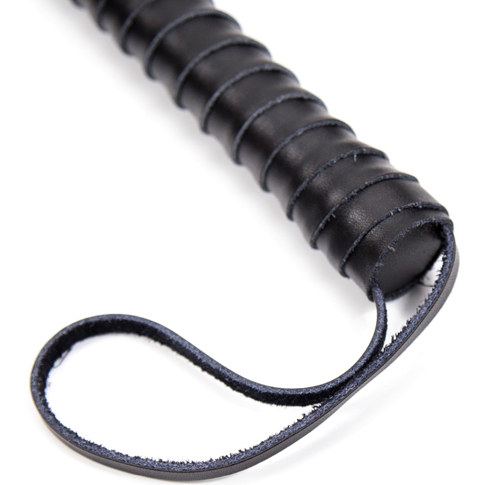 64cm Genuine Leather Tassel Spanking Whip Fetish Slap Strap Beat Lash