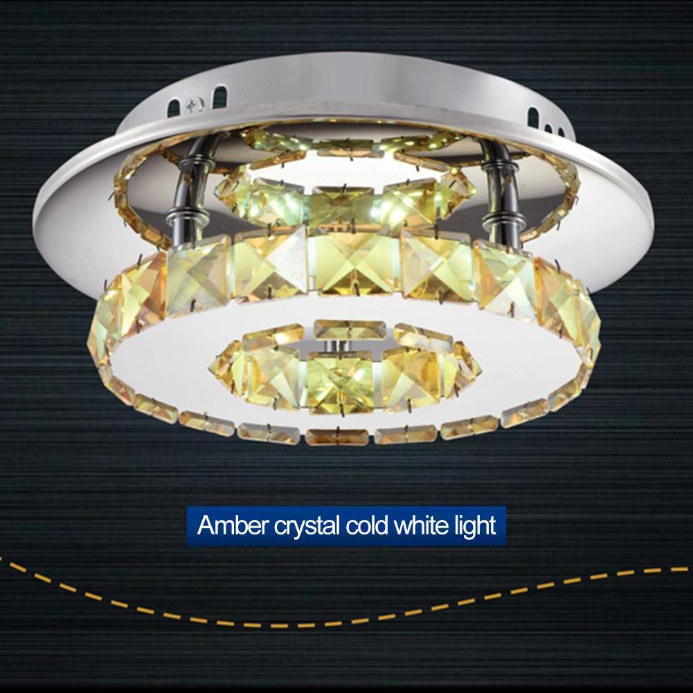 

modern minimalist LED crystal lamp ceiling light living room bedroom lamps porch