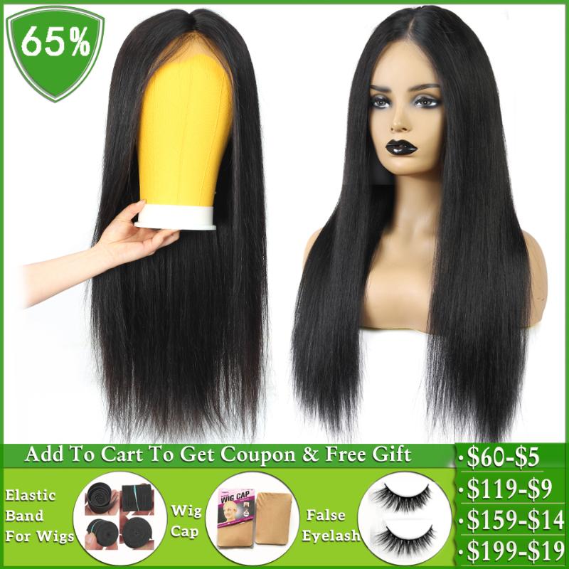 

Brazilian wig straight 13×4 lace front wig short bob glueless lace front Human Hair Wigs for black women non-remy 150% Density, As pic