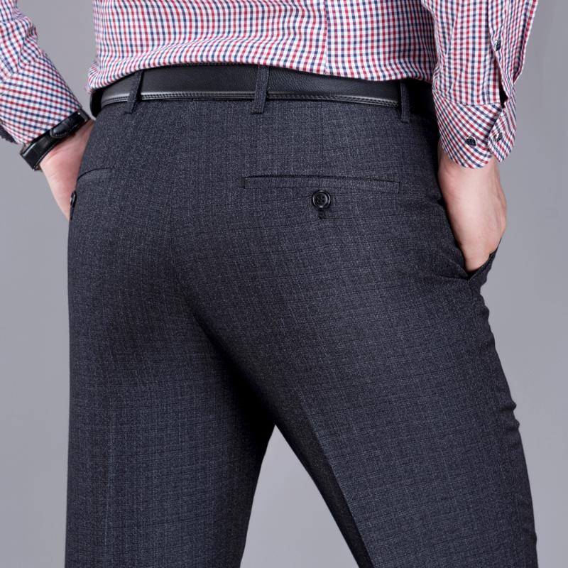 

Autumn New Suit Men loose straight Pants Black Formal Business Male Wedding Dress Casual Trousers, 6503