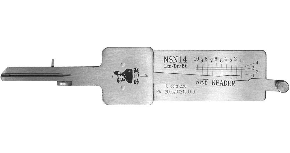 

ORIGINAL LISHI NISSAN DECODER READER TOOL NSN14 IGNITION DOOR TRUNK DIRECT READ