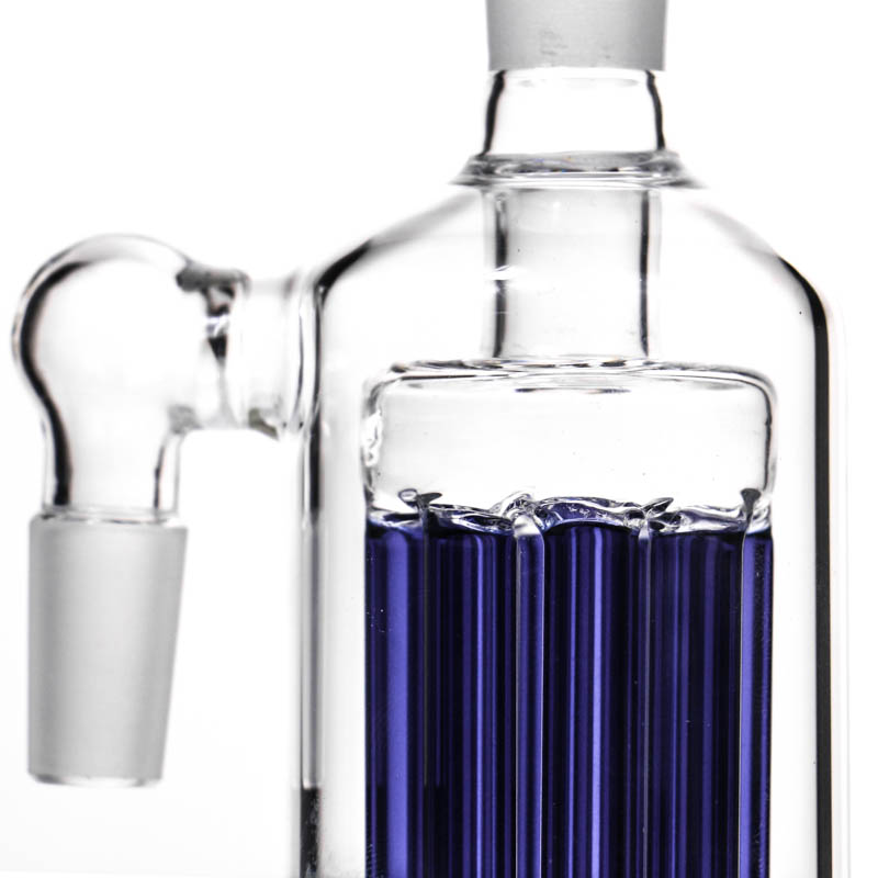 

90 & 45 degrees Pipes 8 arms tree ash catche for bongs glass water pipe bubbler have blue and green arm