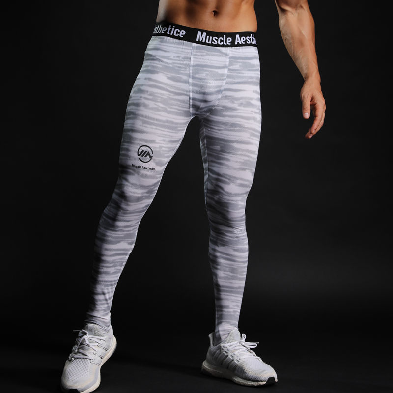 

2020 Men Compression Pants Leggings Sport Fitness Clothing Bodybuilding Running Tights Crossfit Trousers Sweatpants Basket Homme