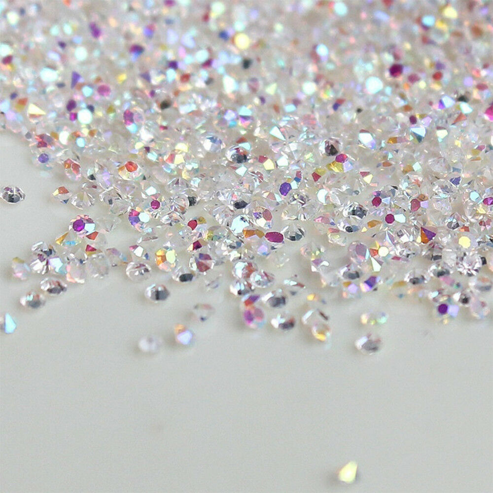 

1440pcs Stickers Crystal Elf 3D Nail Nail Mini Zircon 1.2mm Mini Diamond DIY AB.A874, Multi