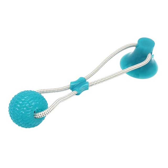 

Cats Dogs Interactive Suction Cup Push TPR Ball Toys Elastic Ropes Pet Tooth Cleaning Chewing Playing IQ Treat Puppy Toys
