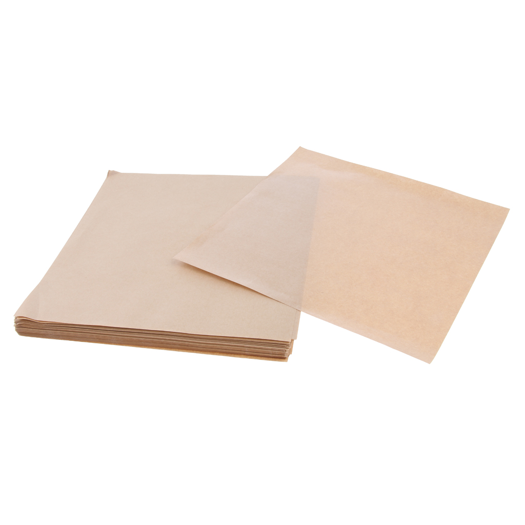 

Pack of 200 Pcs Natural Kraft Food Wrapping Paper Unwaxed Oilproof