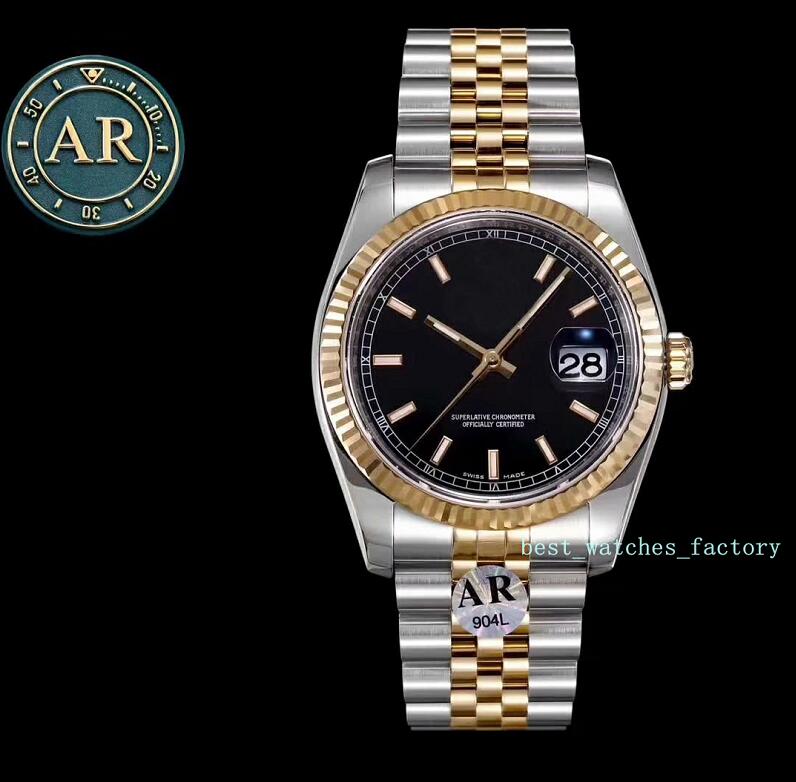 

4 colors top AR Super 904L V2 Upgraded Date m126233 116233 Two-tone gold Watch 36mm 3135 luxury automatic mechanical men's Christmas gift